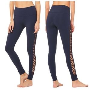 Alo Interlace leggings Navy blue